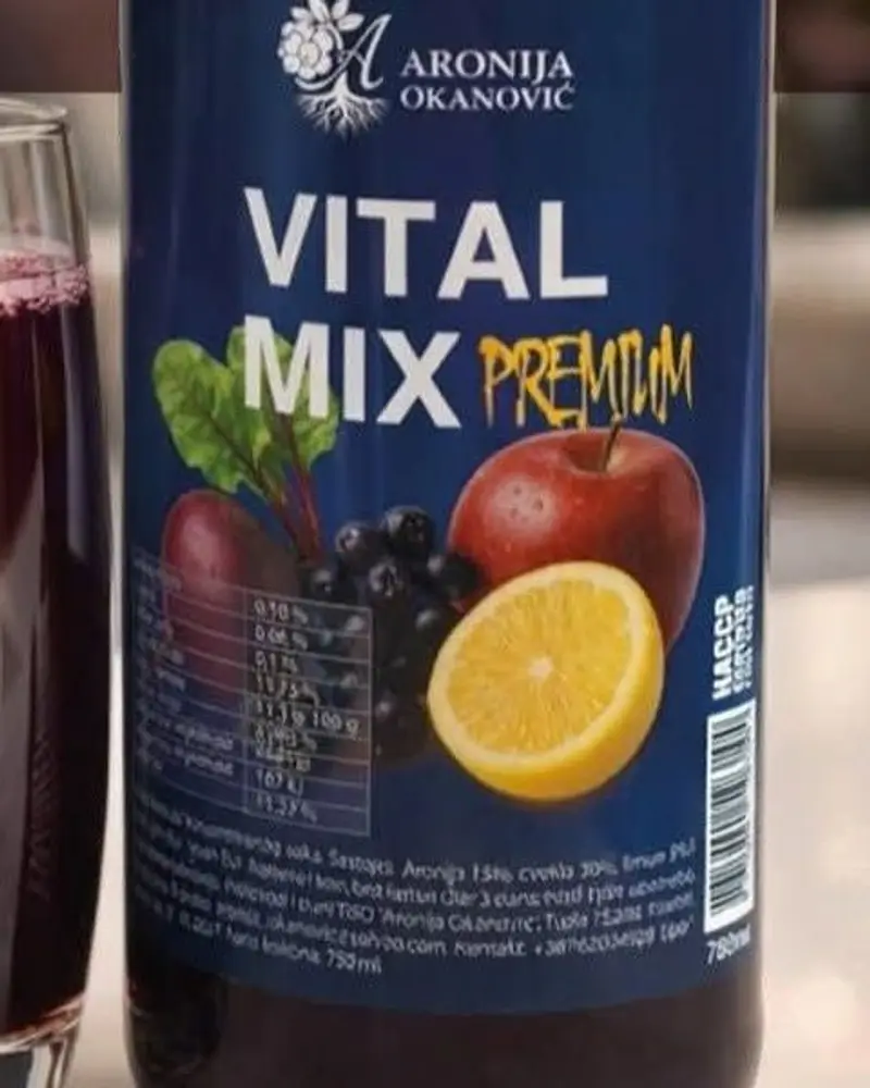Boca soka Vital Mix Premium s tamnoplavom etiketom